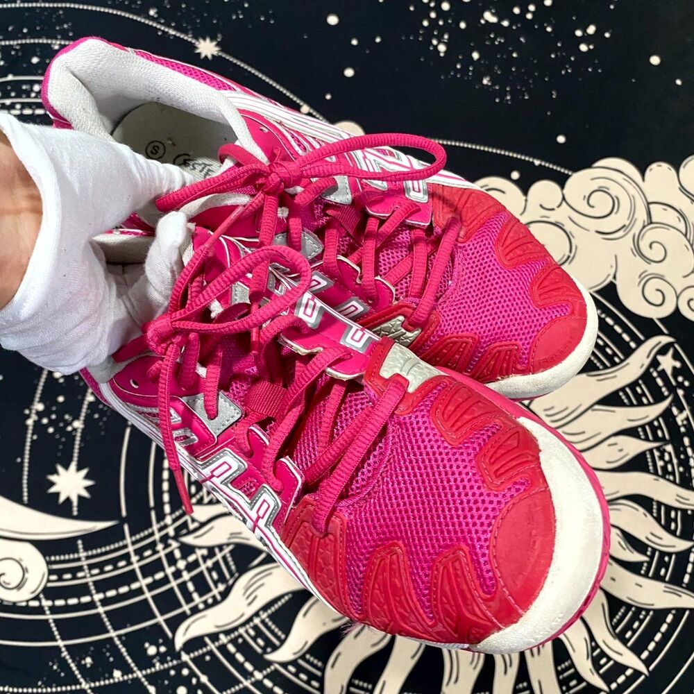 Asics Gel Resolution 5 E350Y Athletic Sneaker Women's 9 Pink Mesh Sports Running - Picture 6 of 7